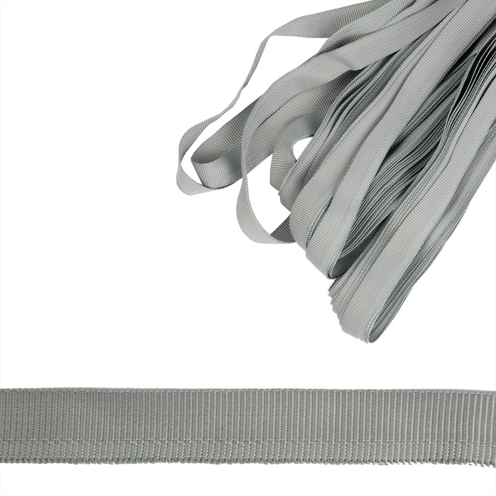 Тесьма брючная 15 мм / 25 метров, серый