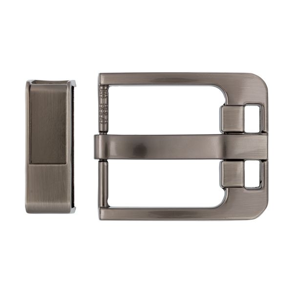 Пряжка ременная металл 40.0 мм (внешн. 50х55 мм), 1 шт, 07 матовый черн.никель, Gamma GB 1666