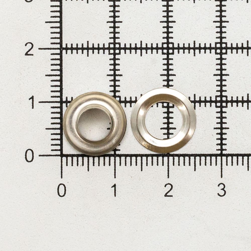 Люверсы металл ⌀_6.0 мм (внутр.), h6.42 мм (внутр.), №4, металл, New Star, никель, уп.≈5000 шт