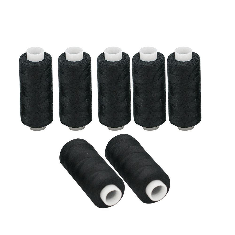 Нитки филаментные 210D/3, 182.9 м, упак. 7 катушек, Астра, 9020 черный