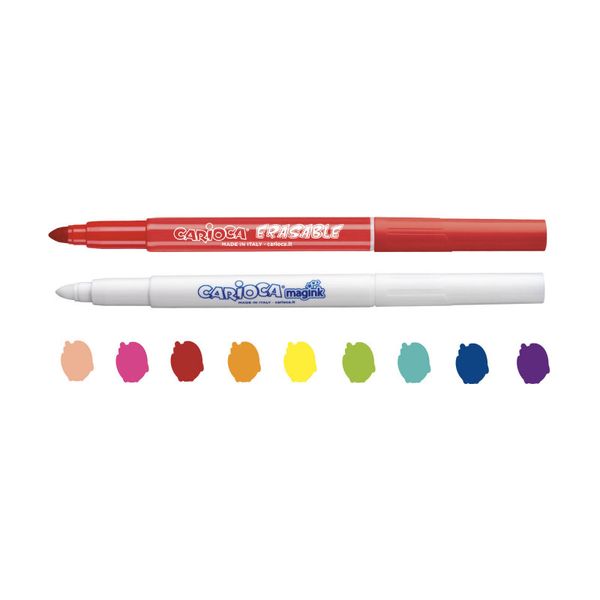Фломастеры меняющие цвет Magic Markers стираемые 10 цв, 43182, Carioca 43182