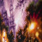 Набор для вышивания нитками Чудесная игла, Огни ночного города 20х27 см