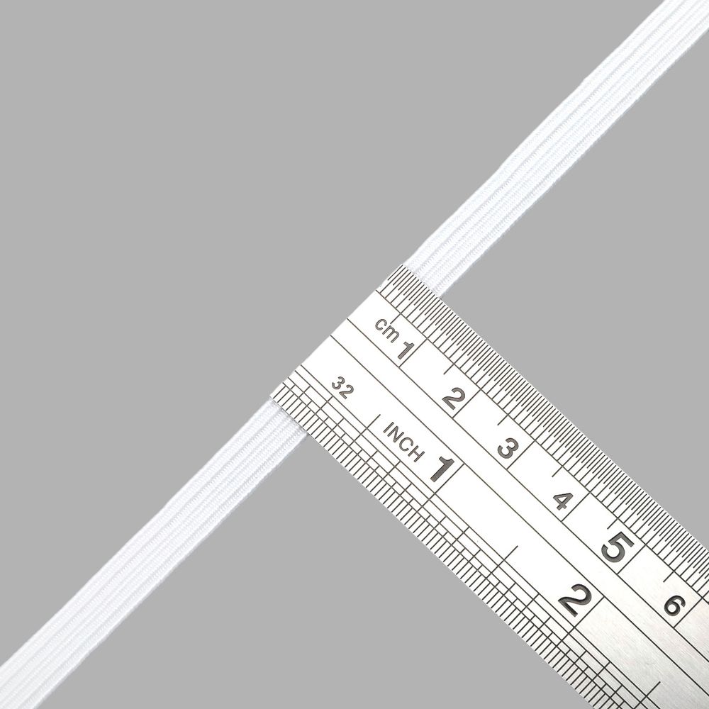 Резинка бельевая (стандартная) 8.0 мм / 100 метров, белый