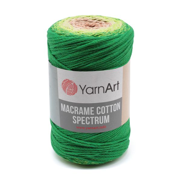 Пряжа YarnArt (ЯрнАрт) Macrame Cotton Spectrum / уп.4 мот. по 250 г, 225м, 1322