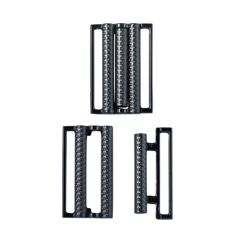 Пряжка-застежка 40 мм (внешн. 45х31 мм), 4 шт, чер.никель, BIG