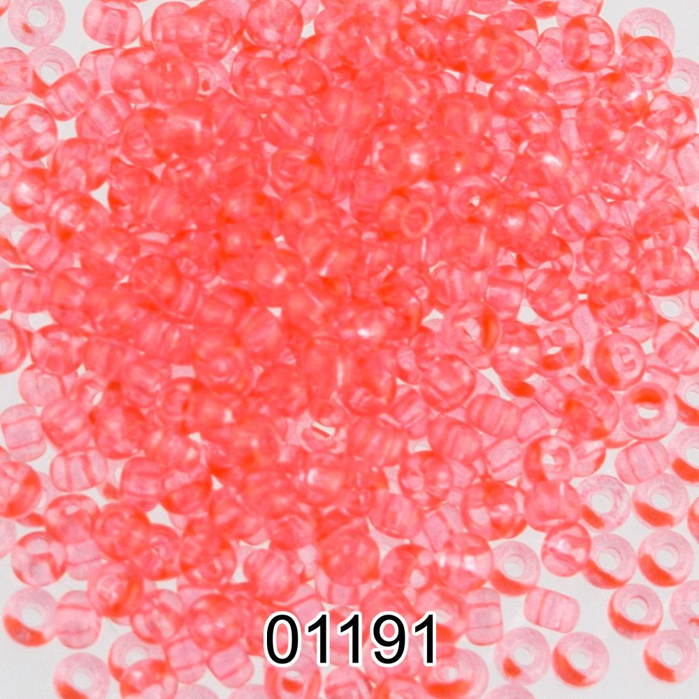 Бисер Preciosa круглый 10/0, 2.3 мм, 500 г, 01191 (Ф343) яр.розовый