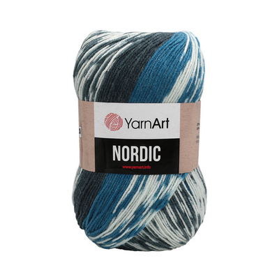 Пряжа YarnArt (ЯрнАрт) Nordic / уп.3 мот. по 150 г, 510м, 662 меланж