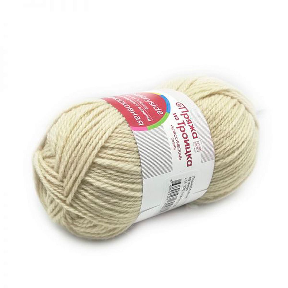 Пряжа Троицкая Подмосковная / уп.10 мот. по 100 г, 250 м, 0089 фрез