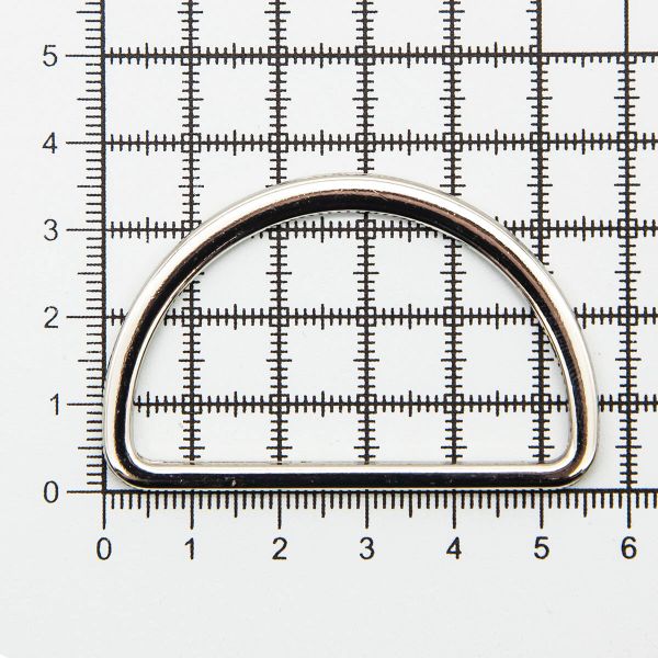 Полукольцо литое металл внутр. 50 мм (внешн. 57х36 мм), 20 шт, цв.никель, 819B-037