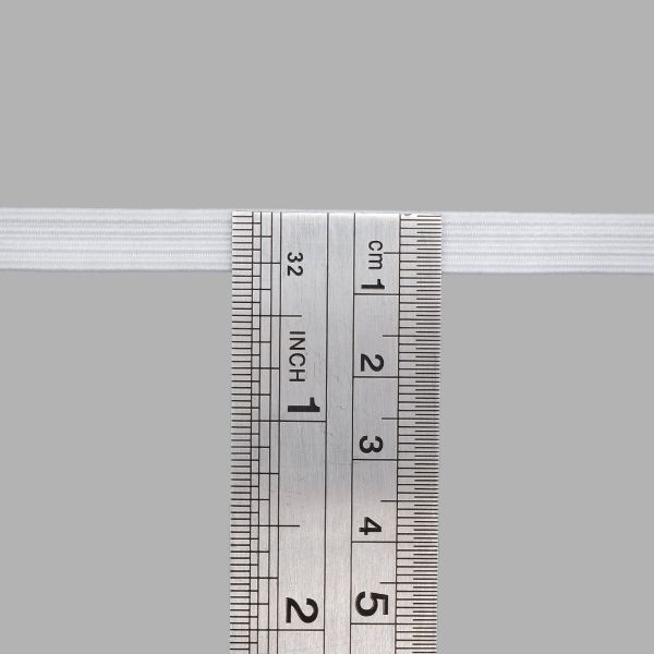 Резинка бельевая (стандартная) 7.0 мм / 10 метров, белый