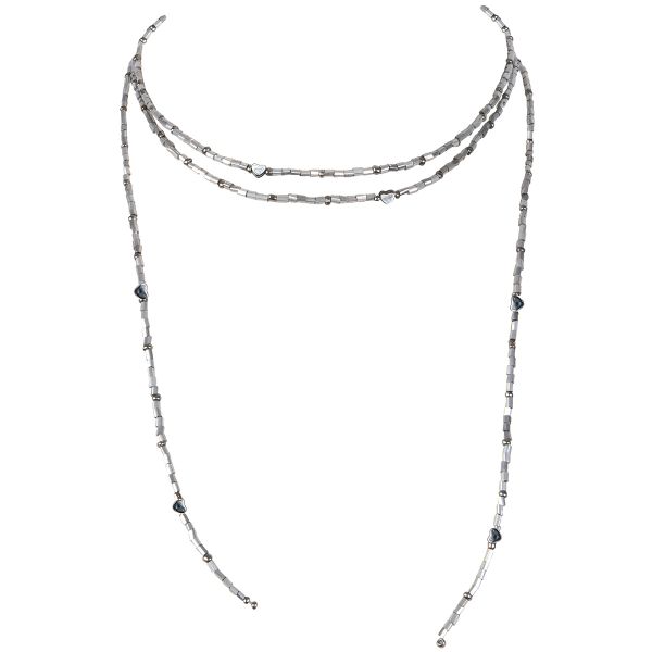 Набор для бисероплетения Klart 11-503, Чокер Серебряный шнурок