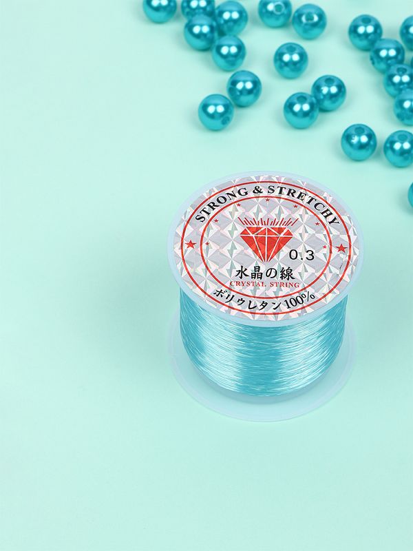 Нить-леска 0.3 мм, 100 м, цв. голубой