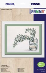 Набор для вышивания нитками Panna, Эвкалипт, 21х30 см