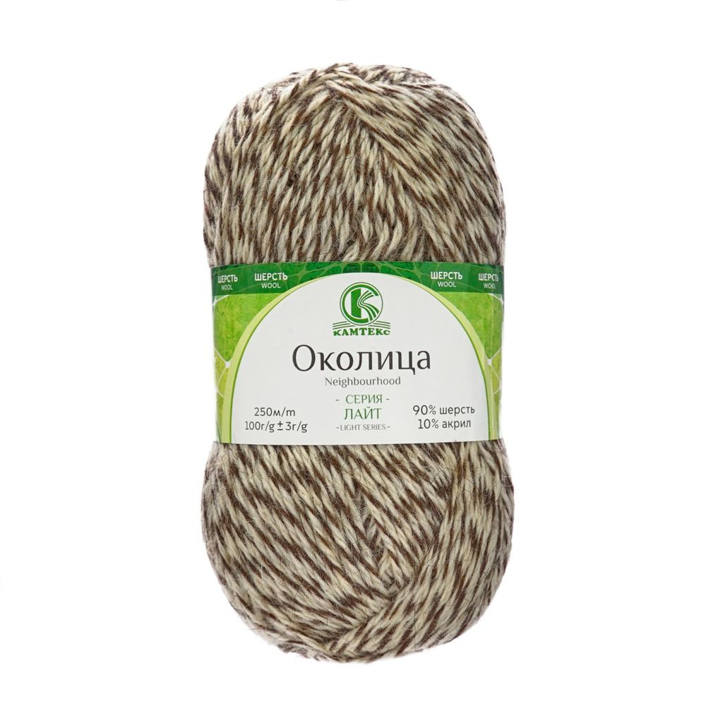 Пряжа Камтекс Околица / уп.5 мот. по 100 г, 250 м, 400 меланж 1
