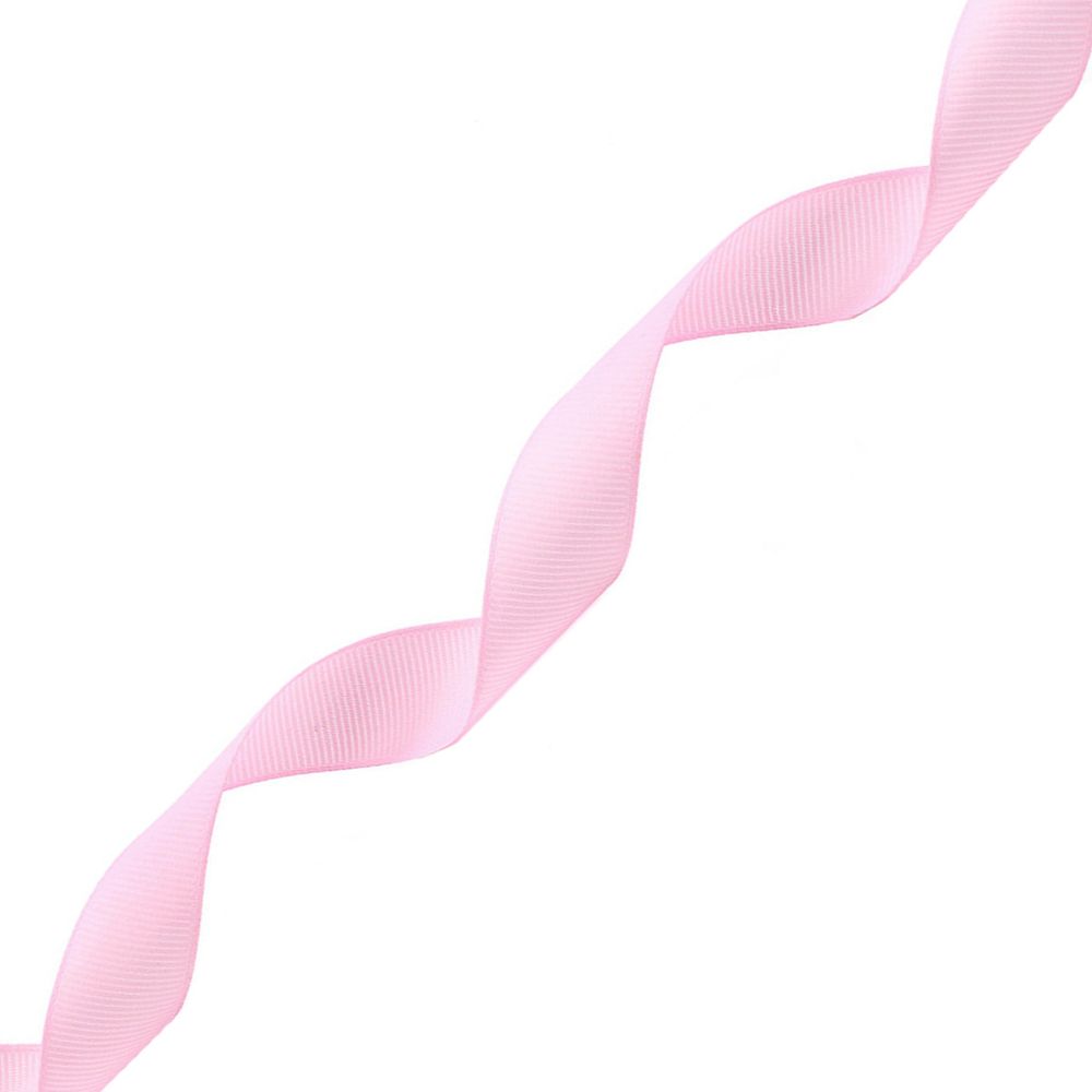 Лента репсовая (в рубчик) 20.0 мм, 011 розовый, уп.18,28 м