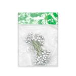 Тычинки для искусственных цветов 0,5х6см (серый)