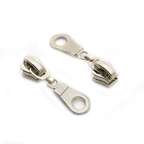 Слайдер (замок) для молнии трактор Т5 (5 мм), автомат, TBT1100 цв.никель уп.10 шт, Mzip