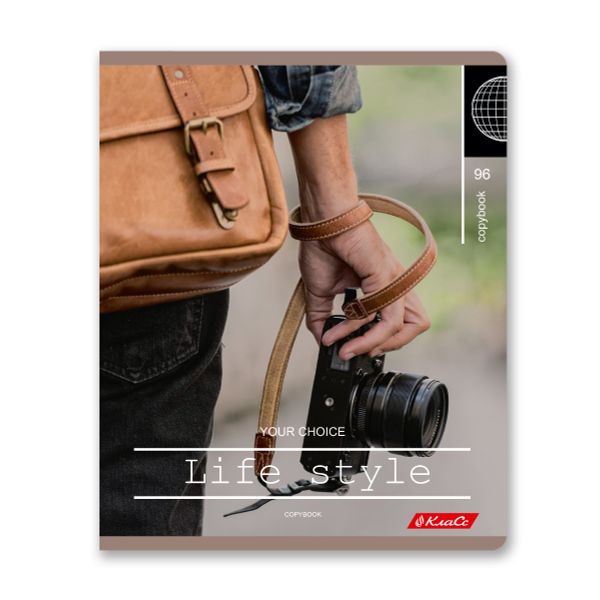 Тетрадь ученическая общая, A5+ 96 л. на скобе 60 г/м², белизна 100%, 5 шт, клетка в термоусадочной пленке, 000789 Вояж, Светоч 96ТЕТк-001