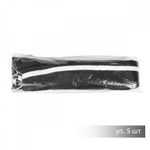 Подвяз (довяз) трикотажный 3.5х80 см, т.серый с белой полосой, 100% п/э, 5 штук