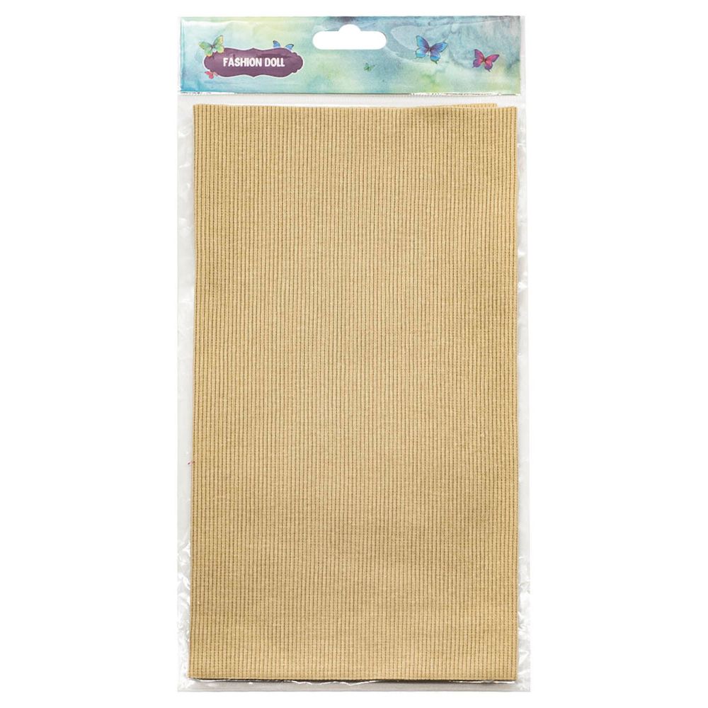 Кашкорсе с лайкрой 30/1,25х59см, ±2см 95% х/б+5% лайкр, цв.песочный, 9551