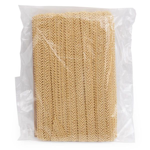 Тесьма отделочная Шанель 13 мм, 25 м, SR015 св.горчичный