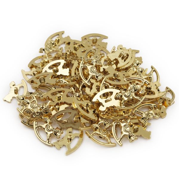 Пуговицы детские Лошадка (48704) 28мм (AG), 72 шт