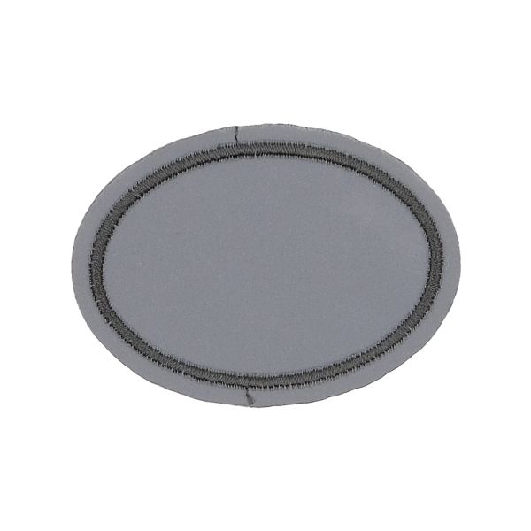 Термоаппликация светоотражающая овальная, 60х43 мм, LA425, 3 шт