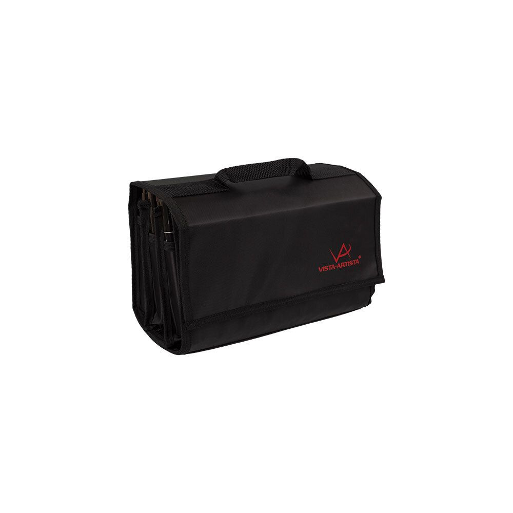 Пенал для маркеров на 72 шт, 16х28х11 см, VPBM-01, 100% нейлон, черный, Vista-Artista