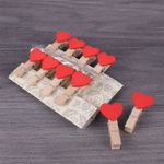 Прищепки декоративные "Сердечко" 10 шт