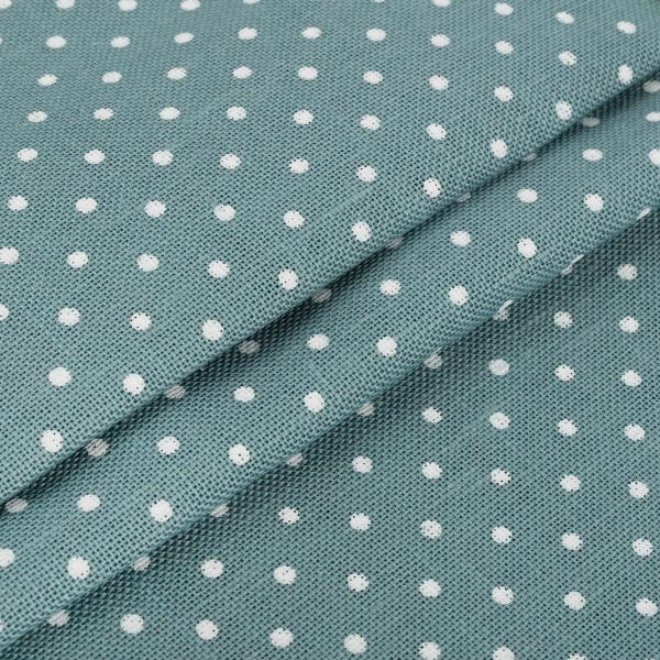 Канва Zweigart Belfast 32 ct, 50х70±2 см, 5269 голубой в горошек, Zweigart