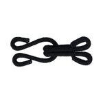 Крючок шубный обтяжной 36 мм, 3 шт, черный, Gamma TF-02