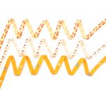 Набор декоративных лент с принтом 10 мм (3 упак по 3м), Оранжевое ассорти