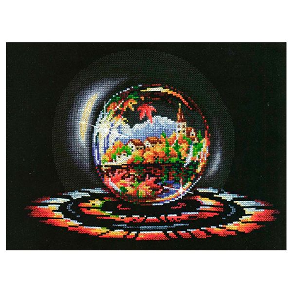 Набор для вышивания нитками Сделай своими руками, Шары желаний. Осенняя мечта 33х25см