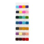 Набор бисера 10/0 (2.3 мм), 280 г, 28 цветов №01, GNV, Gamma