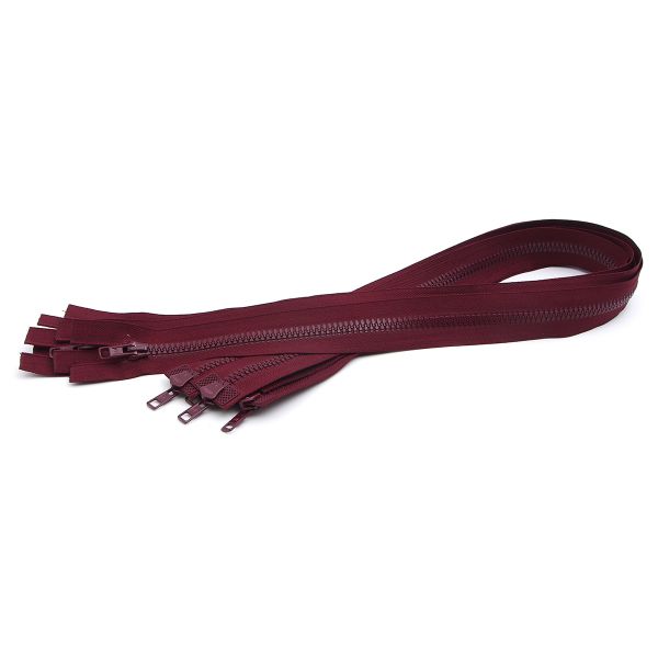 Молния трактор Arta Т6 (6 мм) 2 зам., разъем., 75 см, цв. 033 т.бордовый, уп.5 шт