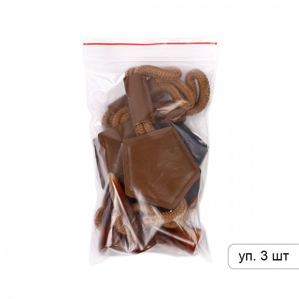 Клевант экокожа 190 мм C-KLV01 цв.коричневый, 3 шт