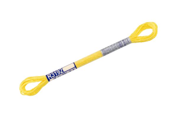 Мулине Gamma вискоза 100%, цв.R3192 яр-желтый, 12 мотков по 8 метров