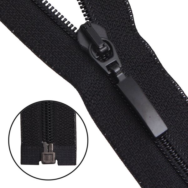 Молния спираль (витая) Arta Т5 (5 мм) 1 зам., разъем., 75 см, цв. 580 черный, уп.5 шт