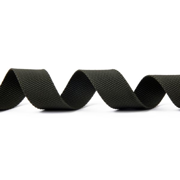 Стропа (ременная лента) 25 мм / 50 метров, толщ. 1.08 мм, [10 г/пог.м], 100% п/п, 327 хаки, Gamma G-25 ЦВ