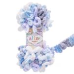 Пряжа Alize (Ализе) Puffy Color / уп.5 мот. по 100 г, 9м, 6524 секционный