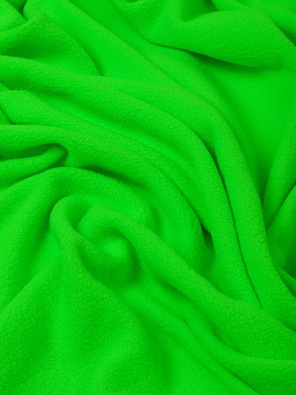 Флис 2-сторонний 190 г/м², 150 см / 2 метра, TBY-0059-333.2, цв.F333 неон зеленый