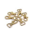 Карабин металл 13.0 мм (40х18 мм), золот., 6 шт