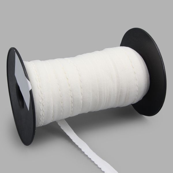 Резинка бельевая (отделочная) становая 12.0 мм / 50 метров, молочный, (МЛ175.012/1)