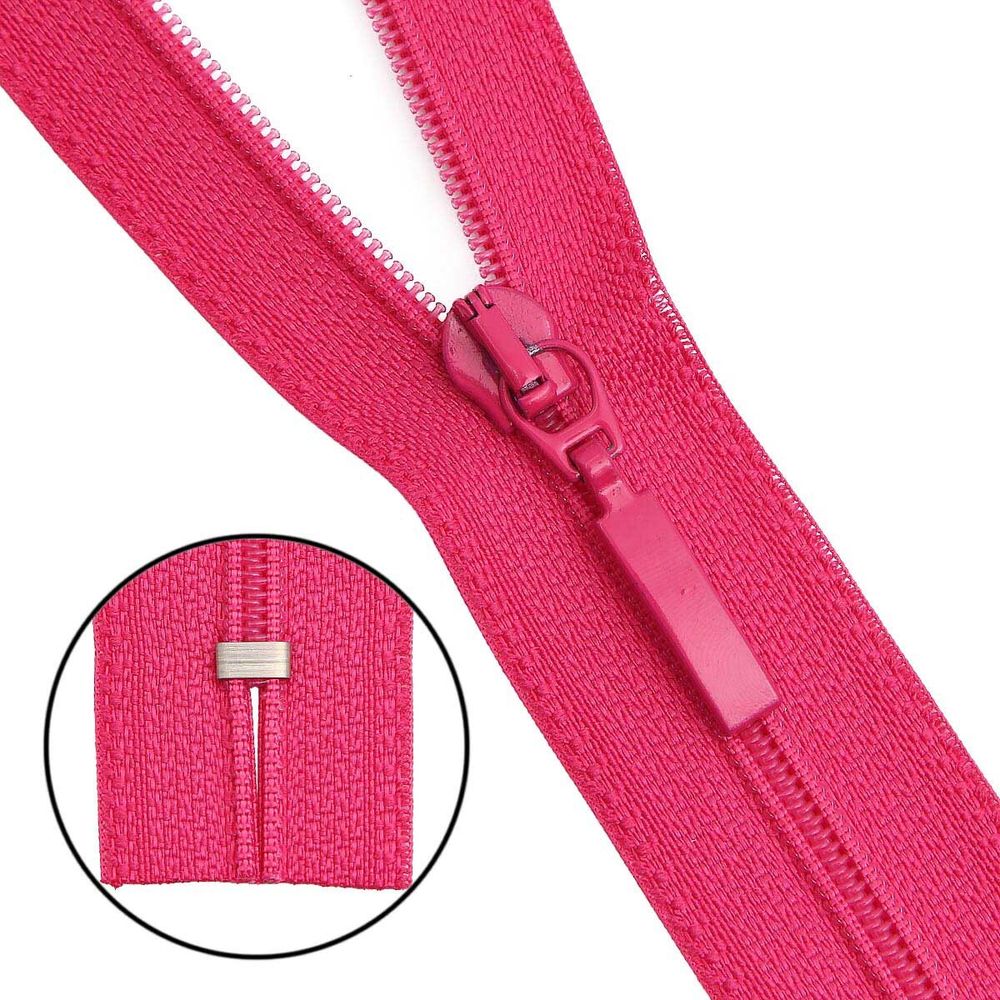 Молния спираль (витая) Arta Т5 (5 мм) 1 зам., н/раз., 18 см, цв. 383 малина, уп.10 шт