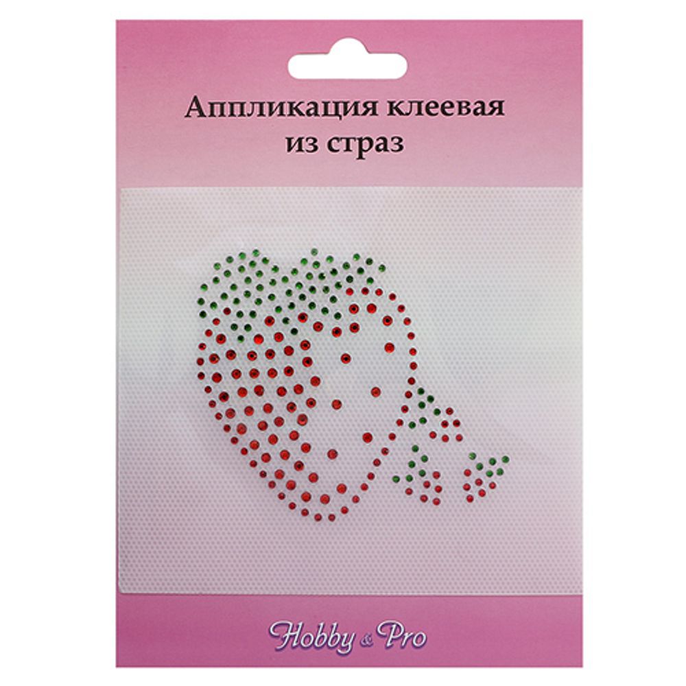 Аппликация из страз &quot;Земляника&quot; 8х7см, Hobby&amp;Pro /TOS/