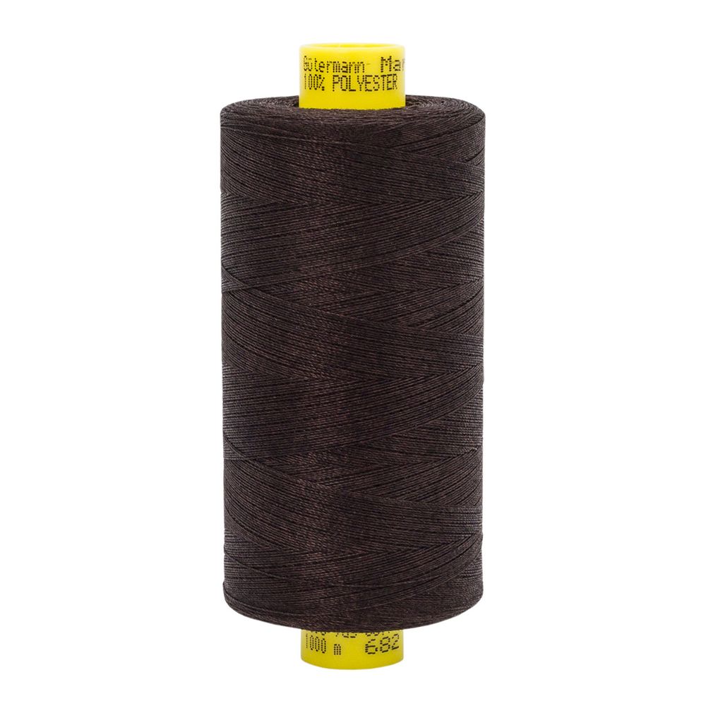 Нитка Gutermann Mara 120 (1000 метров), 1 кат., универсальная | 682 темно-коричневый