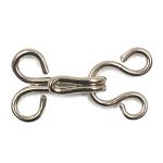 Крючки пришивные 12 мм, никель, серебристые, 14 шт, Pony