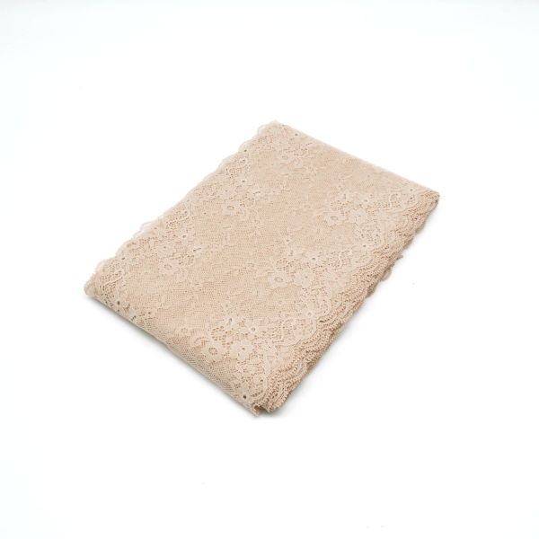 Кружево бельевое эластичное 175 мм / 10 м, 7735023 телесный