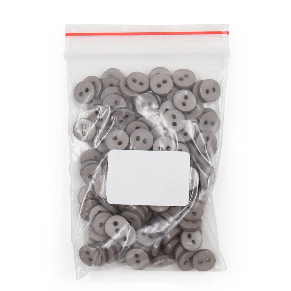 Пуговицы 2 прокола 14L, 9 мм, (Gray (серый)), NE74, 144 шт