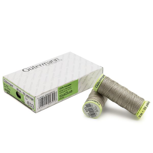 Нитки отделочные Gutermann Top Stitch, 30м, 633 бежево-суровый, 5 катушек